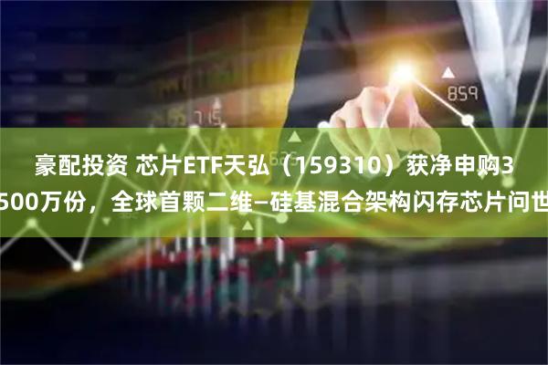 豪配投资 芯片ETF天弘（159310）获净申购3500万份，全球首颗二维—硅基混合架构闪存芯片问世