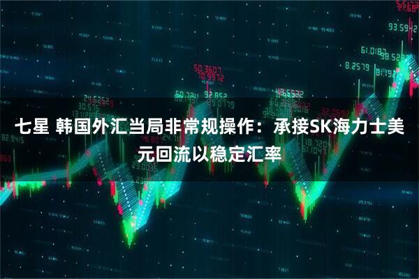七星 韩国外汇当局非常规操作：承接SK海力士美元回流以稳定汇率